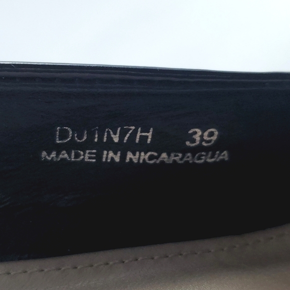 GEOX Respira Black Patent Leather Slingback Wedge Sandals Size 9 - Picture 15 of 15